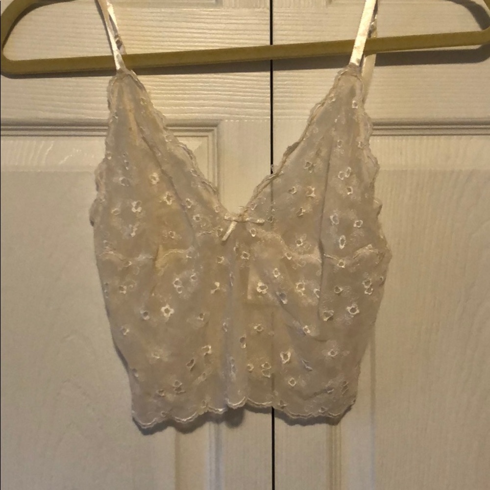 H&M White Lace Bra